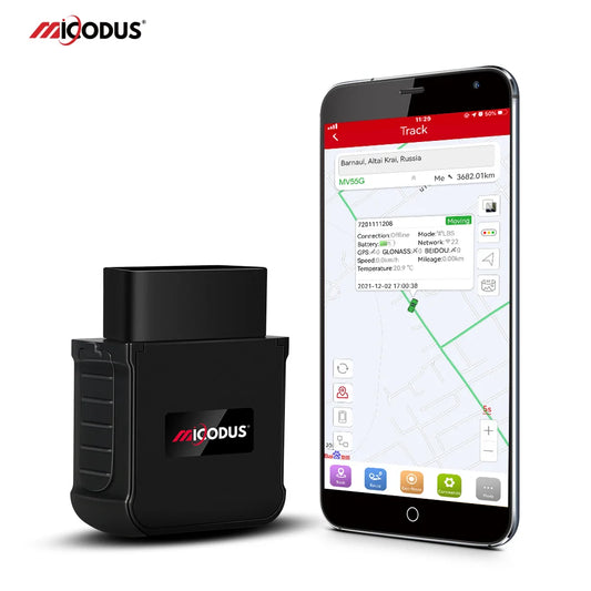 MiCODUS MV55G 4G LTE OBD GPS Vehicle Tracker 9-50V