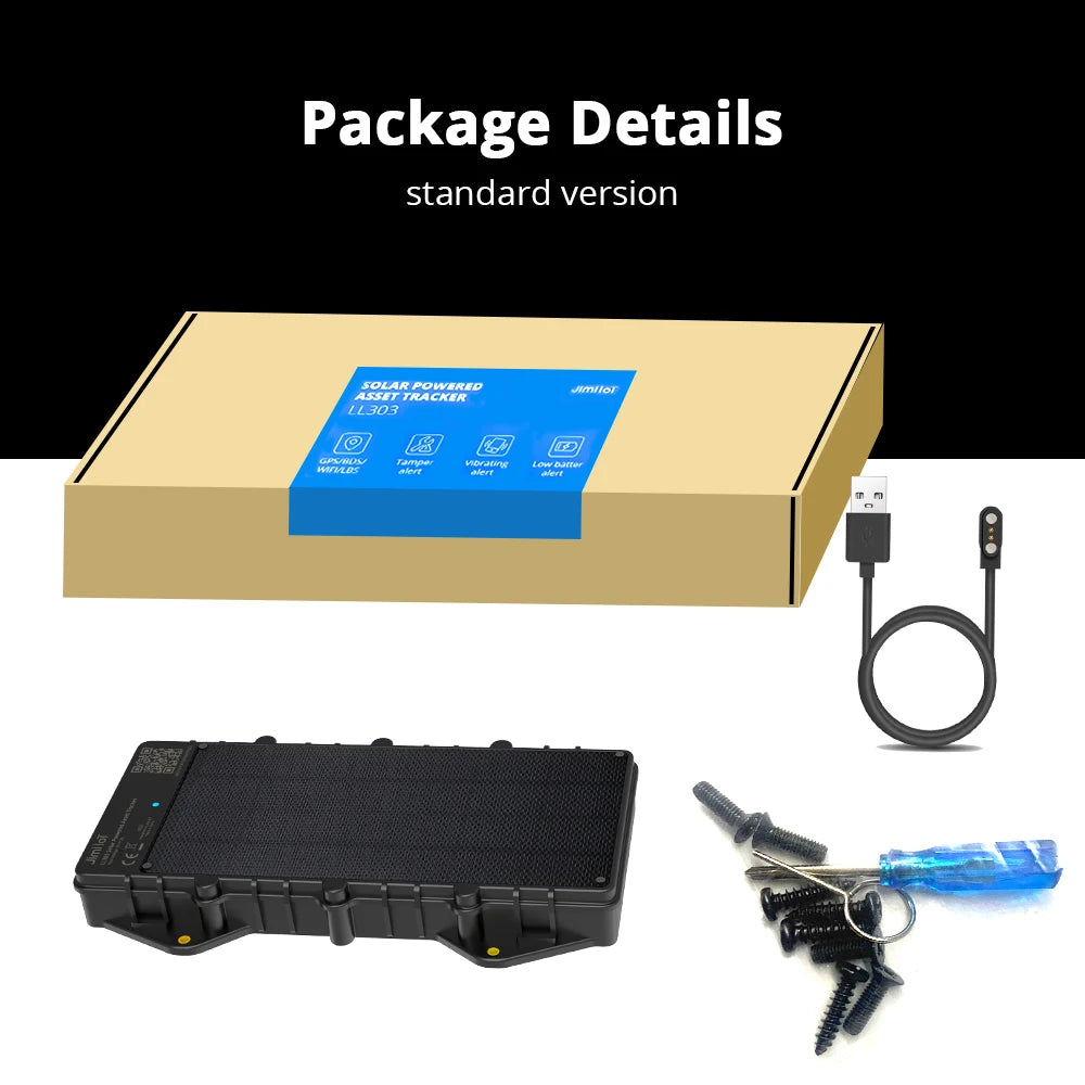 JIMI LL303Pro 4G LTE Solar Asset GPS Tracker