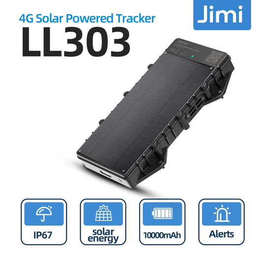 JIMI LL303Pro 4G LTE Solar Asset GPS Tracker